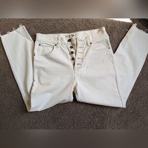 We The Free Jeans in Off-White/Cream Color 🌻